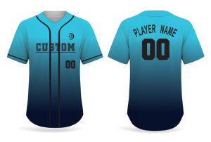 Camiseta de Béisbol Personalizada para Hombre, Color Verde Neón, Manga Corta, Cuello en V, Impresión por Sublimación, Secado Rápido, Cierre con Botones y Correa Elástica, Poliéster - Product Image 2