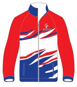 Uniforme de sport pour adultes, veste de piste à Sublimation avec fermeture éclair complète, personnalisé de haute qualité - Product Image 1