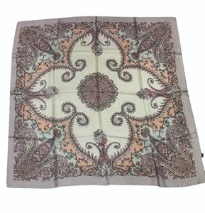 Elegant Floral Printed Polyester <b>Square</b> <b>Scarf</b> Women Fashion Accessory Multi-Functional Promotion Outdoor All Seasons - Product Image 6