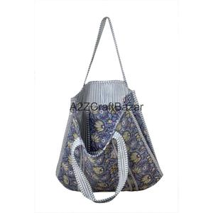 Handmade 100% Pure Cotton Tote <b>Bag</b> with <b>Long</b> Handle Large Size for Gifts Parties Travel & Daily Use - Product Image 3