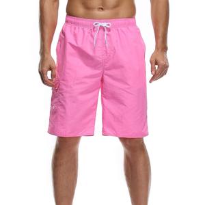 Men's Casual Gym Shorts 100% Nylon Canvas <b>Elastic</b> Waist Solid Breathable Quick Dry Lightweight Summer Workout - Product Image 5