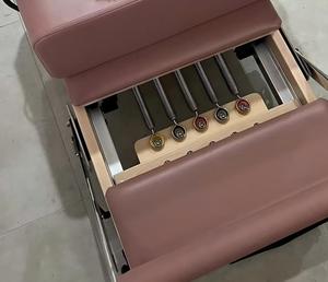 Cama de núcleo de aluminio de alta calidad, máquina de Pilates reformador plegable rosa para mujeres, estudio de Pilates, garantía de 10 años - Product Image 2