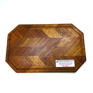 เขียงไม้ทำมือทรงสี่เหลี่ยมผืนผ้าสีม่วงลายเส้นทองสำหรับใช้ในครัว - Product Image 2
