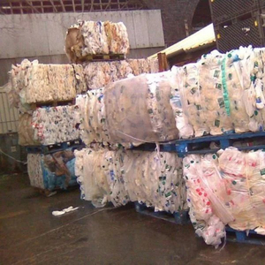 ขวดพลาสติก HDPE, เครื่องจ่ายพลาสติก ฯลฯ  แบบคละสี  แบบมัดเป็นก้อน - ขยะพลาสติกสำหรับรีไซเคิล - Product Image 2