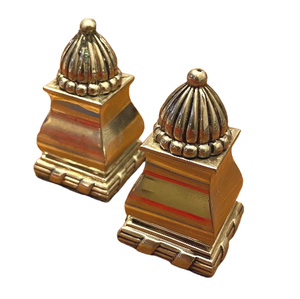 Hand Engraved Metal Barbecue Salt <b>Pepper</b> Shakers Silver Gold Kitchen Tools Handmade Container Jars Sets Spice Bottle Jar - Product Image 5