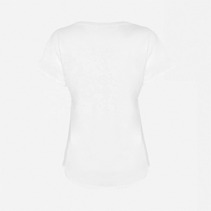 T-shirts pour femmes à manches courtes, été 2026, t-shirt décontracté uni en coton peigné, coupe ample, t-shirts basiques pour femmes - Product Image 2