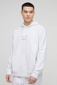 Sudaderas con Capucha y Cuello Redondo para Hombre, 100% Algodón, Felpa Gruesa, Peso Pesado, Talla Grande, con Logotipo Personalizado, Estampado Personalizado, Invierno, Tinte Liso - Product Image 4