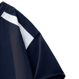 T-shirts pour hommes surdimensionnés en coton 100% de haute qualité, coupe ample, épaules légèrement tombantes, design personnalisé, logo personnalisé - Product Image 4