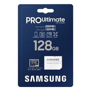 MB-MY128SA Samsung PRO Ultimate + Adaptateur 128 Go - Product Image 1