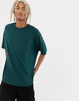 Kaos Pria Oversize Hijau Polos 100% Poliester Lengan Pendek Kasual O-Neck Regular Fit 180 Gram Rajutan Polos