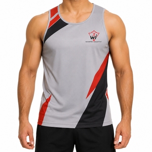 Débardeurs pour hommes en tissu respirant et anti-humidité, pour la course, la gym et l'entraînement estival, décontractés et performants, pour le quotidien. - Product Image 1