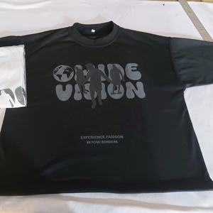 High Quality Cotton Short Sleeve Men's <b>T</b>-<b>Shirt</b> Plus Size Loose Fit Heavyweight Puff Printing Drop Shoulder Tee - Product Image 3