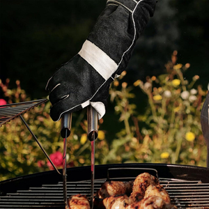 Leather Safety Welding Gloves in Cheap Price Best <b>Material</b> Made <b>Fireproof</b> Anti-Heat Protective Leather Welding Gloves for Adults - Product Image 4