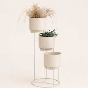 Modern 3-Tier Metal Plant <b>Stand</b> for Indoor Living Room Decor Minimalist Flower <b>Pot</b> Holder with Powder Coating Plant <b>Stand</b> - Product Image 2