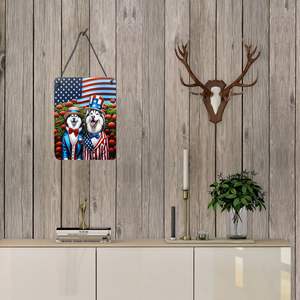 All American Siberian Husky Aluminium Metal Sign 12x16 Multicolor Prints for Wall Door Hanging for Kitchen Bathroom Plaque Home - Product Image 3