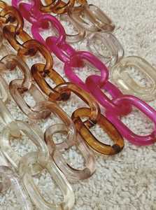 Eslabones de Cadena de Resina Ecológicos al por Mayor, Colores y Tamaños Personalizables, Perlas de Imitación Multicolor Hechas a Mano - Product Image 5