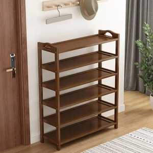 Wooden Three Tier Shoe Rack Organizer <b>Storage</b> Shelf Stand for High Heels Handbag Entryway Home Footwear Holder - Product Image 6
