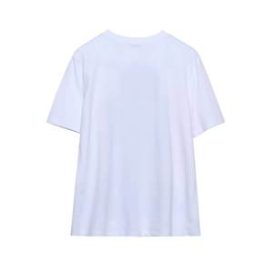 เสื้อยืดผู้หญิงคุณภาพพรีเมียมใหม่ขายส่ง สำหรับฤดูร้อน สไตล์ลำลอง ตกแต่งด้วยกระดุม ด้วยวิธีการพิมพ์ดิจิทัล - Product Image 2