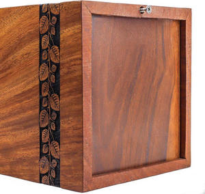 Urnes funéraires en bois pour adultes, urnes de crémation artisanales en bois poli, urnes funéraires à bas prix - Product Image 6