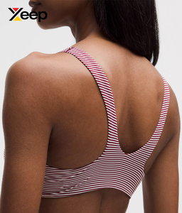 เสื้อชั้นในกีฬาโยคะคุณภาพสูงสำหรับผู้หญิง XEEP รุ่น XC-SB-165 แบบเรียบง่าย ระบายอากาศได้ดี สายปรับได้ แผ่นรองถอดออกได้ รองรับได้ดี - Product Image 4