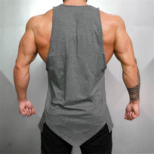 High Quality Wholesale Mens Tank <b>Tops</b> Custom Logo Gym Wear Sleeveless Breathable Cotton Fitness OEM ODM Factory Supply - Product Image 4