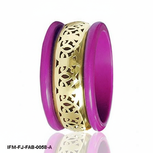 Elegant 3-Piece Magenta and <b>Gold</b> Filigree <b>Bangle</b> <b>Set</b> Handcrafted Ethnic Fashion Jewelry for Women and Girls - Product Image 2
