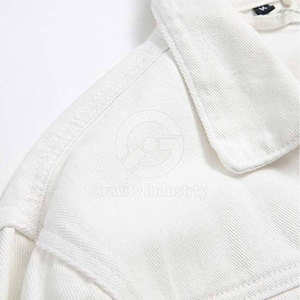 Vestes en jean pour hommes, qualité supérieure, fabrication pakistanaise, design personnalisé, logo sur le devant, vente en gros, veste d'hiver - Product Image 4