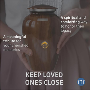 OEM Wooden Funeral Urn Manufacturer for Wholesale Personalized Wooden Memorial <b>Box</b> for Cremation <b>Ashes</b> - Product Image 1