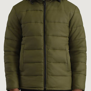 Chaqueta acolchada roja LatestAlps para hombre, cortavientos de invierno con cremallera, chaqueta acolchada extremadamente cálida para el invierno - Product Image 4