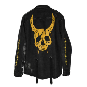Premium Men Relax Fit Denim Jacket Washed Trucker Jean Coat Casual Urban Street Style Fashion - Product Image 3