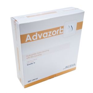 Advancis Medical Advazorb Silfix 7,5 cm x 7,5 cm (10 pièces dans une boîte) - Product Image 3