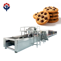 Ligne de production de biscuits entièrement automatique avec remplissage de crème/jus, capacité personnalisable, machine à biscuits