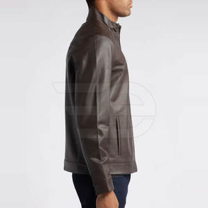 Chaqueta de Cuero para Hombre, Estilo Casual Elegante, Ropa de Invierno, Prenda de Cuero Resistente para Uso Diario - Product Image 3