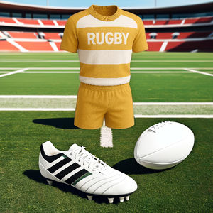 ชุดเครื่องแบบรักบี้ใส่สบายสำหรับผู้ใหญ่ทุกเพศแห้งเร็วระบายอากาศป้องกันแบคทีเรียพิมพ์สีตามสั่ง - Product Image 5