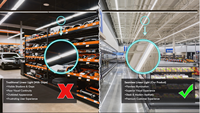 Éclairage linéaire LED sur rail pour supermarchés, magasins de détail, centres commerciaux, système d'éclairage commercial et continu