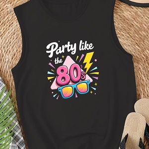 Party like the 80s Chaleco casual para mujer - Product Image 1