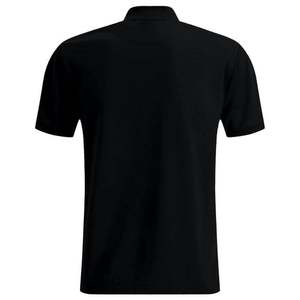 Chemise de golf pour homme en jersey polyester/coton à manches courtes, couleur corail, avec logo de chèvre imprimé par transfert thermique sur le devant, coupe décontractée classique - Product Image 4