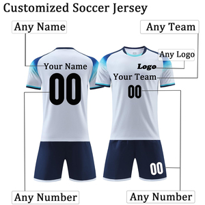 Vêtements de football respirants de style nouveau en gros, service OEM, design personnalisé, matière douce, tenue d'entraînement, uniforme de football - Product Image 4