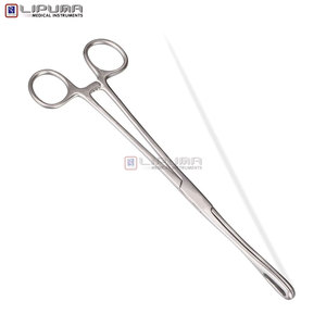 24cm Surgical Stainless Steel Grasping Hemostasis Medic Instruments High Quality Rampley <b>Sponge</b> Holding Forceps Manual Power MOL - Product Image 4
