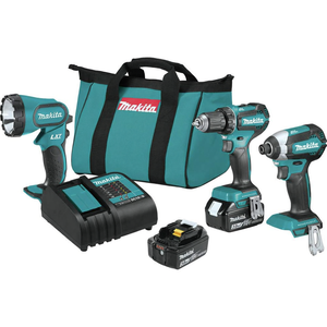 18V Brushless Cordless Power <b>Tool</b> Combo Kit 3 Piece Lithium Ion <b>Set</b> - Product Image 2