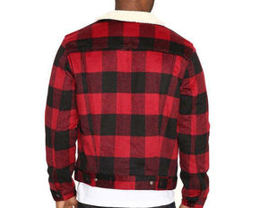 Chaqueta de Franela Vintage con Forro Grueso, Estampado de Camuflaje a Cuadros, Bolsillo Frontal en el Pecho, Capucha con Peluche Cálido, Impermeable, Estilo Urbano, para Hombre, Invierno - Product Image 2