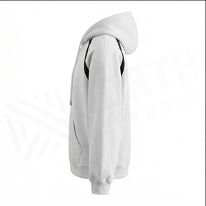 เสื้อฮู้ดซิปผู้ชายทรงโอเวอร์ไซส์ แบรนด์ North Approach สีพื้น ผ้าฝ้ายเฟรนช์เทอร์รี่ สวมใส่สบายๆ สำหรับฤดูใบไม้ร่วง - Product Image 3