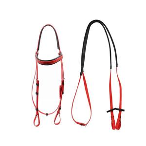 Brida de Cuero para Polo, Arnés Ajustable, Cabezal Suave, Ajuste Cómodo, Riendas Duraderas, Personalizable, para Jinetes Ecuestres Profesionales - Product Image 1