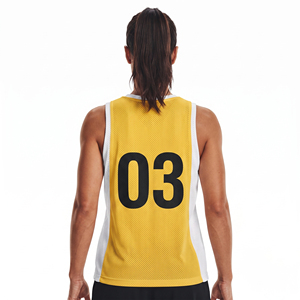 Débardeurs de sport légers pour femmes 100 % polyester – Maillot de basketball sans manches à col en V pour femmes - Product Image 2