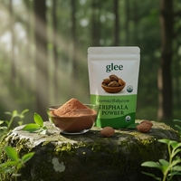 Poudre de Triphala Ayurvédique 100g 100% Pure Séchée à l'Ombre Fine Naturelle Brun Olive Faible Teneur en Humidité Formule Digestive Naturelle Cosmétique