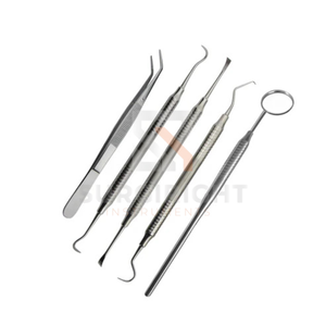 Dique de goma dental para aislamiento, tamaño personalizado, para adultos y jóvenes, con instrumento de acero inoxidable reutilizable, seguridad quirúrgica CE Clase I MOL - Product Image 3