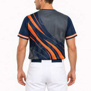 Camiseta de Béisbol de Primera Calidad, Nuevo Diseño, Camiseta de Béisbol para Hombre, MOQ Bajo, Camiseta de Béisbol Transpirable - Product Image 4