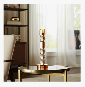 Élégant porte-bougie en cristal de forme cylindrique, décoration d'intérieur, matériau durable à bas prix - Product Image 3