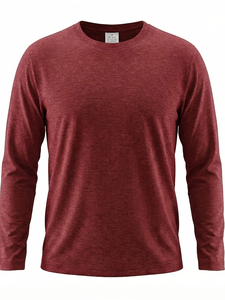 Men's Neck Short Sleeve Solid Green Cotton Jersey Casual T-Shirt Regular Fit Breathable Knitted Fabric 180g Eco-Friendly Blank - Product Image 4