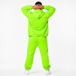 Men's Heavyweight Hooded Breathable Boxy Fit Oversized Fit Fleece Tracksuit Loopback Cotton Fleece <b>Winter</b> <b>Wear</b> Trendy - Product Image 4